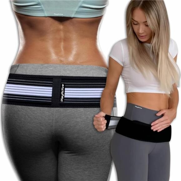 Sacroiliac SI Joint Hip Belt - Lower Back Support Brace for Men and Women - Picture 1 of 7